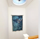 WOVEN BLANKET / WALL HANGING 'Float' by Marta Hutt