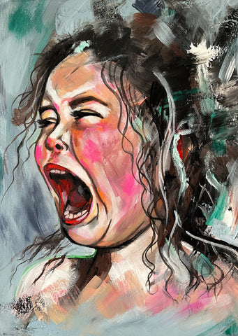 'Temper Tantrum' ORIGINAL PAINTING by Marta Hutt