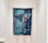 WOVEN BLANKET / WALL HANGING 'Float' by Marta Hutt