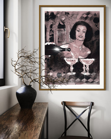 'Prosecco in Rome' ART PRINTS  by Marta Hutt