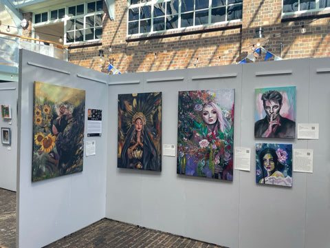 ORIGINAL PAINTING 'Bowie' ART PRINTS by Marta Hutt