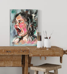 'Temper Tantrum' ORIGINAL PAINTING by Marta Hutt