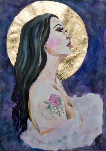 'Harvest Moon' ART PRINTS by Marta Hutt