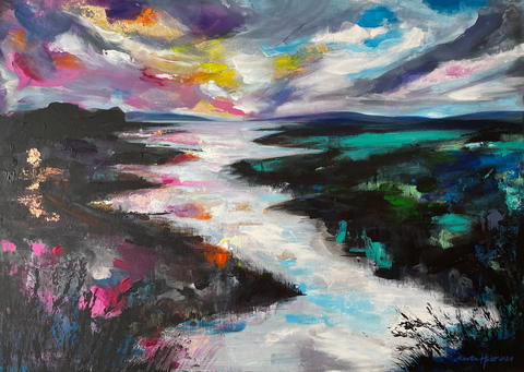 'Woodspring Bay' ART PRINTS by Marta Hutt