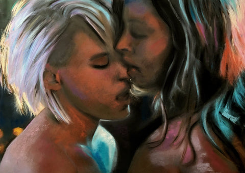 'Dallas & Jasmine' ART PRINTS by Marta Hutt