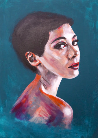 'I saw you looking' ART PRINTS by Marta Hutt