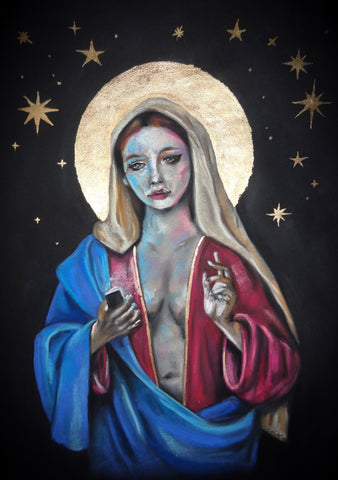 'Mary' ART PRINTS by Marta Hutt