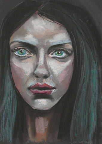 'A Girl' ART PRINTS by Marta Hutt