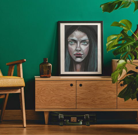 'A Girl' ART PRINTS by Marta Hutt