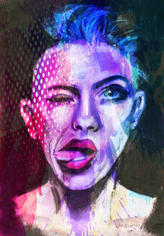 'Attitude Colour Splash' ART PRINTS by Marta Hutt