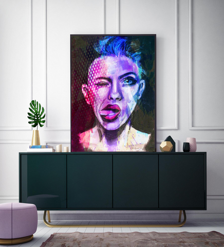 'Attitude Colour Splash' ART PRINTS by Marta Hutt
