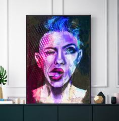 'Attitude Colour Splash' ART PRINTS by Marta Hutt
