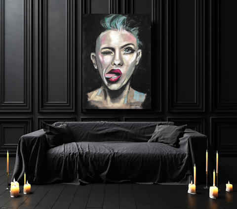 'Attitude' CANVAS by Marta Hutt