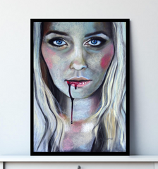 'Bite Me' ART PRINTS by Marta Hutt