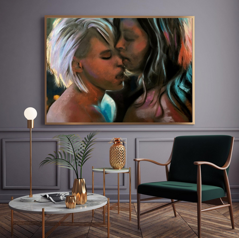 'Dallas & Jasmine' ART PRINTS by Marta Hutt