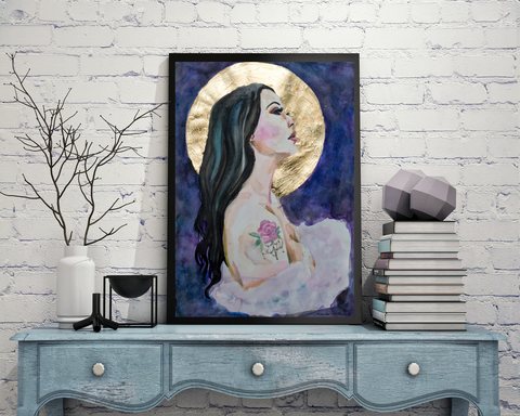 'Harvest Moon' ART PRINTS by Marta Hutt