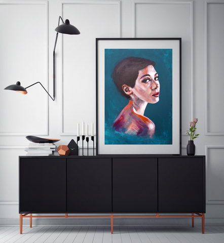 'I saw you looking' ART PRINTS by Marta Hutt