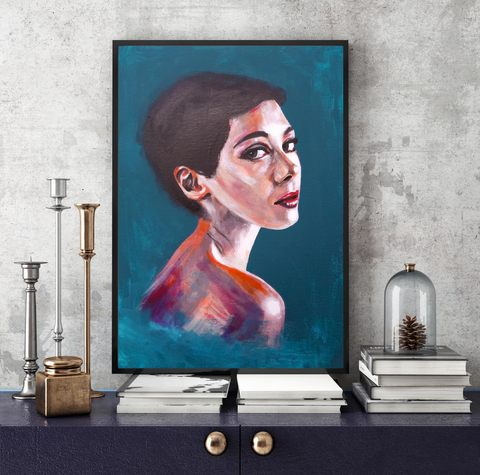 'I saw you looking' ART PRINTS by Marta Hutt