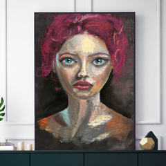 'Red Head' ART PRINTS by Marta Hutt