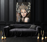 'Sapphire Goddess' ART PRINTS by Marta Hutt