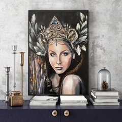 'Sapphire Goddess' ART PRINTS by Marta Hutt