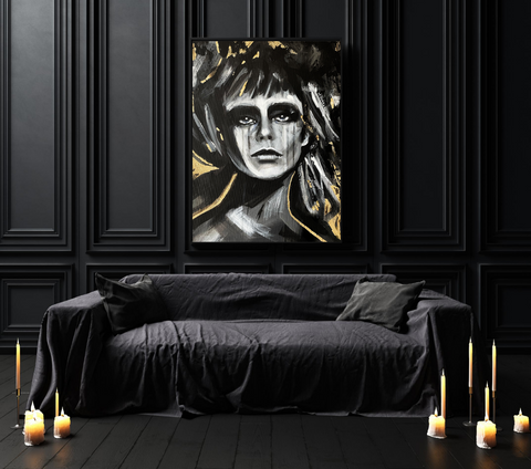 'Steel & Gold" ART PRINTS by Marta Hutt