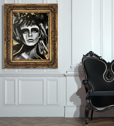 'Steel & Gold" ART PRINTS by Marta Hutt