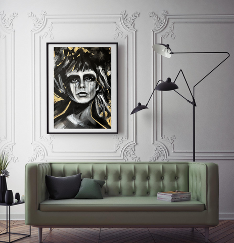 'Steel & Gold" ART PRINTS by Marta Hutt