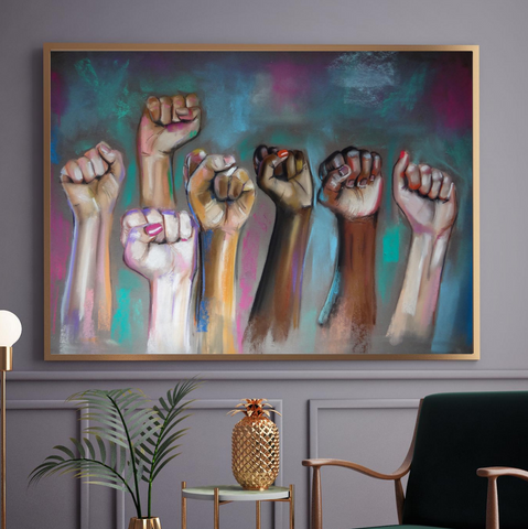 'Together We Rise' ART PRINTS by Marta Hutt