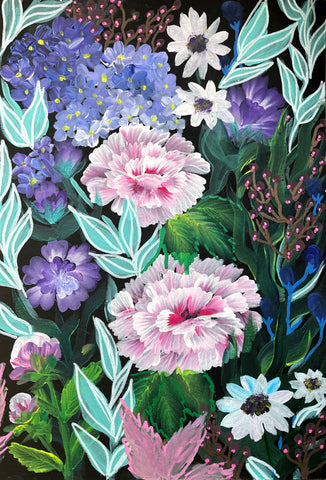 'Baltic Blooms II' art by Marta Hutt