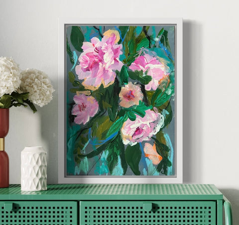 'Lush Abstract Flowers' art by Marta Hutt