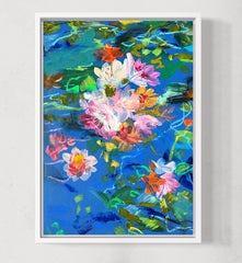 'Abstract Flowers in Water' art by Marta Hutt