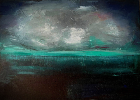 'Atlantic by Night' ART PRINTS by Marta Hutt