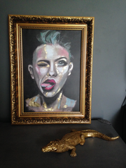 'Attitude Gold' ART PRINTS by Marta Hutt